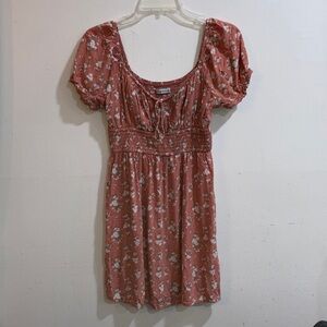 Hollister Pink Floral Mini Dress